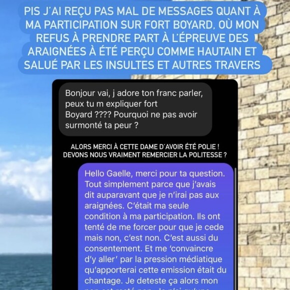 Vaimalama Chaves répond aux critiques après sa participation à Fort Boyard.