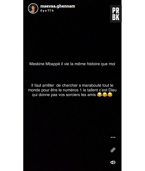 "Il vit la même histoire que moi" : Maëva Ghennam soutient Kylian Mbappé après l'histoire du marabout