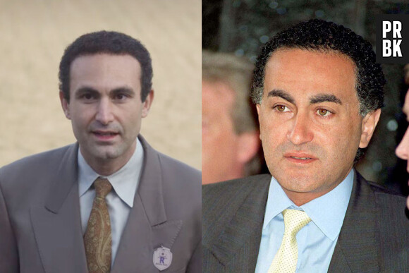 Dodi Al-Fayed joué par Khalid Abdalla dans The Crown VS dans la vie