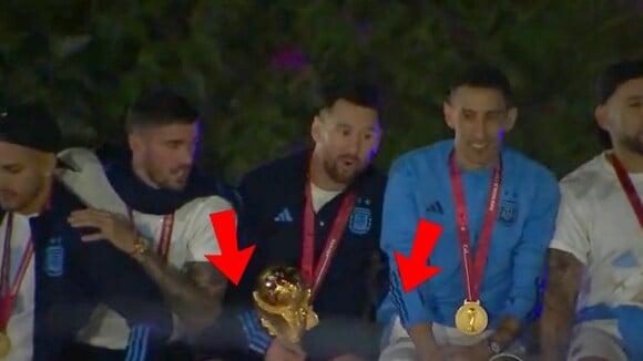 Lionel Messi échappe de peu à un accident dramatique en pleine célébration en Argentine après la victoire en Coupe du Monde