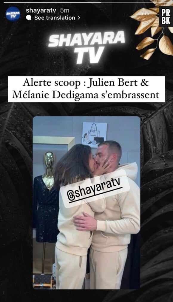 Julien Bert et Mélanie Dedigama s'embrassent enfin et confirment être en couple