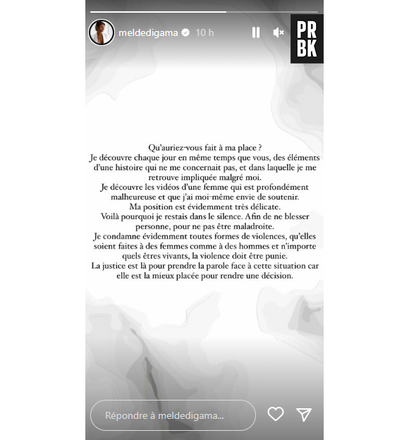 Mélanie Dedigama s'exprime après les accusations de violences contre Julien Bert