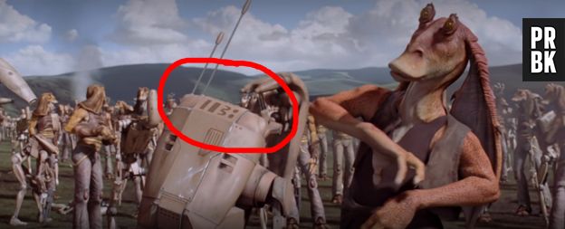 Le saviez-vous ? Si vous appuyez sur pause à la minute 123 de Star Wars : Episode I, vous découvrirez un clin d'oeil bien caché