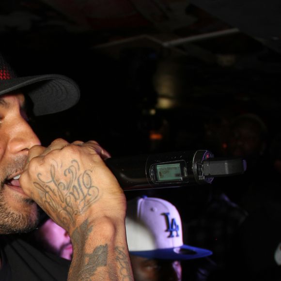 Exclusif - Prix Spécial - No Web - Le rappeur Booba en concert pour la promotion de son D.U.C Whisky au Hobo club à Paris, France, le 22 octobre 2017. © Phiilippe Baldini/Bestimage  Exclusive - For Germany Call For Price - No Web - Raper Booba promoting his D.U.C Whisky at Hobo club in Paris, France, on octobre 22th, 2017. 