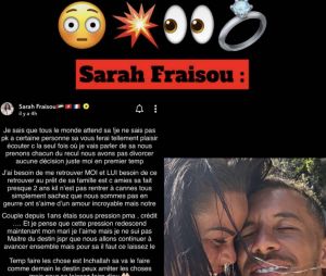 Sarah Fraisou avoue que son couple est sous pression mais qu'elle ne compte pas divorcer