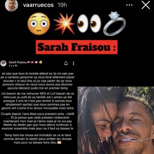 Sarah Fraisou avoue que son couple est sous pression mais qu'elle ne compte pas divorcer