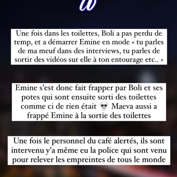 Emine devrait porter plainte contre Maeva Ghennam et non contre Boli