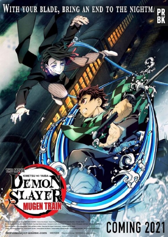 Affiche promo de l'anime Demon Slayer réalisé par le studio ufotable