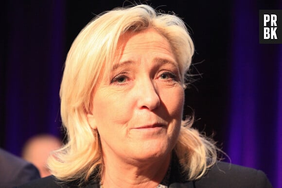 Marine Le Pen - Soirée de lancement de l'école des cadres du RN à la Maison de la chimie à Paris le 21 mars 2023. 