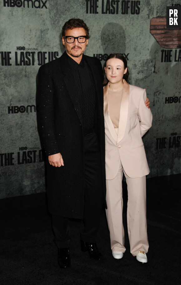 Pedro Pascal, Bella Ramsey à la première de la série "The Last of Us" de HBO au Regency Village à Los Angeles le 9 janvier 2023.