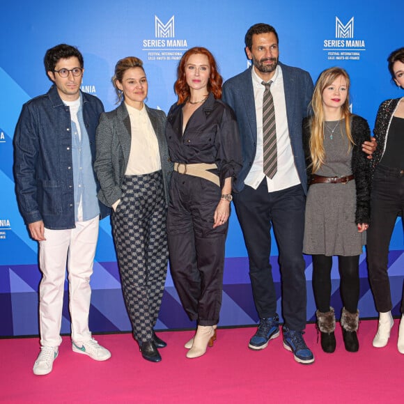 Audrey Fleurot et Medhi Nebbou - Avant-premiière de la saison 3 de la série "HPI' lors du Festival Séries Mania à Lille le 18 mars 2023. © Stéphane Vansteenkiste/Bestimage 