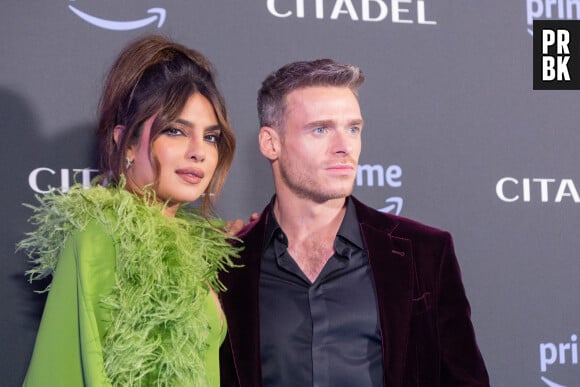 Priyanka Chopra Jonas et Richard Madden à la première de la série "Citadel" à Rome, le 21 avril 2023.  Celebrities at the premiere of "Citadel" in Rome. April 21st, 2023. 