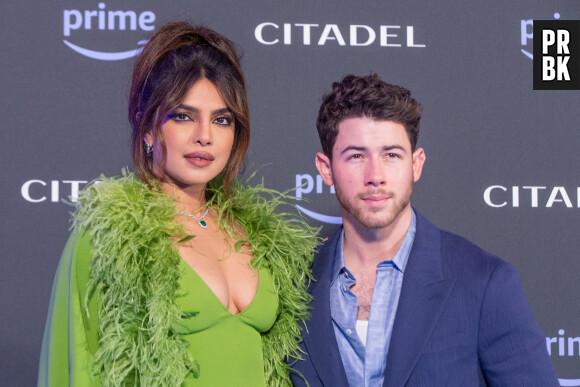 Priyanka Chopra Jonas et Nick Jonas à la première de la série "Citadel" à Rome, le 21 avril 2023.  Celebrities at the premiere of "Citadel" in Rome. April 21st, 2023. 