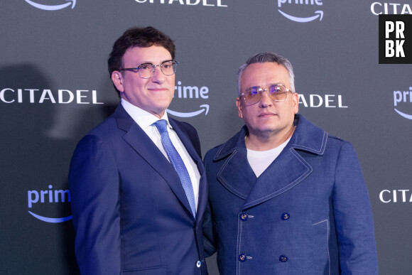 Producers Anthony et Joe Russo à la première de la série "Citadel" à Rome, le 21 avril 2023.  Celebrities at the premiere of "Citadel" in Rome. April 21st, 2023. 