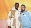 Ahmed Sylla et Cyril Hanouna sur le plateau de l'émission TPMP (Touche Pas à Mon Poste). © Jack Tribeca / Bestimage