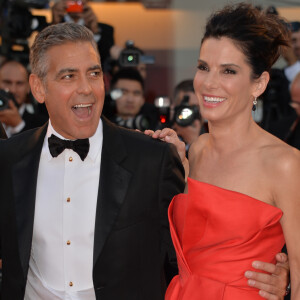 George Clooney, Sandra Bullock - Ceremonie d'ouverture avec la présentation du film "Gravity" lors du 70eme festival du film de Venise, le 28 aout 2013.
