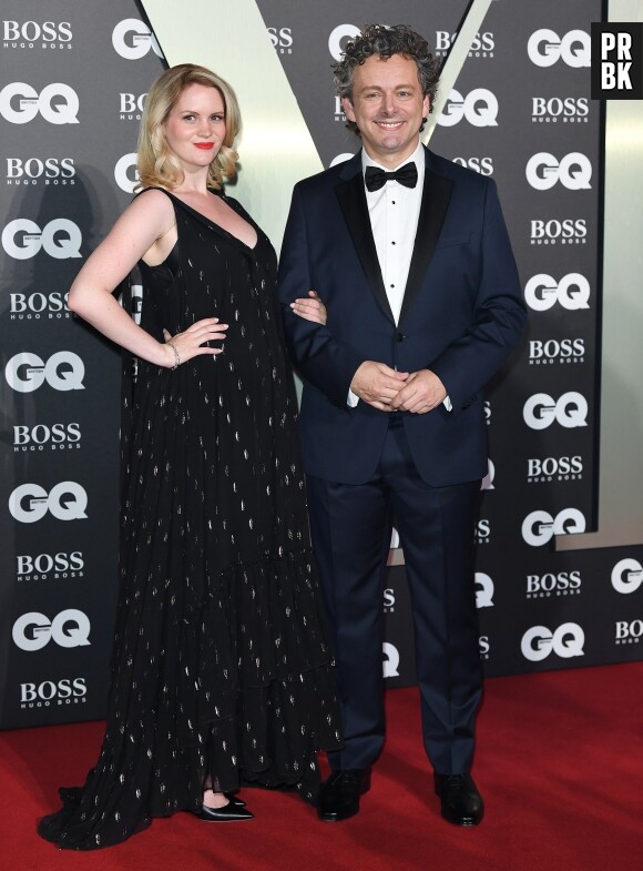 Michael Sheen et sa compagne Anna Lundberg - Photocall de la soirée "GQ Men of the Year" Awards à Londres le 3 septembre 2019