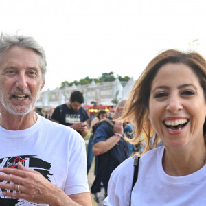 Antoine de Caunes et Léa Salamé - Festival Solidays 2022 à l'hippodrome ParisLongchamp le 24 juin 2022.