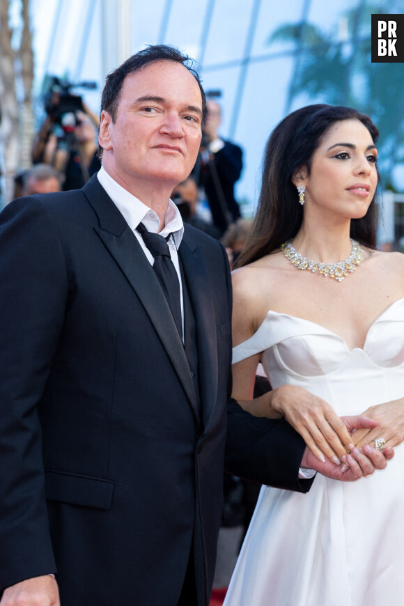 Quentin Tarantino et sa femme Daniella Pick - Montée des marches du film « Elémentaire » pour la cérémonie de clôture du 76ème Festival International du Film de Cannes, au Palais des Festivals à Cannes. Le 27 mai 2023 © Olivier Borde / Bestimage 