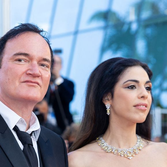 Quentin Tarantino et sa femme Daniella Pick - Montée des marches du film « Elémentaire » pour la cérémonie de clôture du 76ème Festival International du Film de Cannes, au Palais des Festivals à Cannes. Le 27 mai 2023 © Olivier Borde / Bestimage 