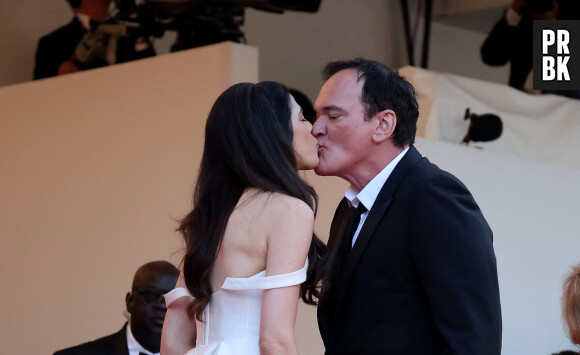 Quentin Tarantino et sa femme Daniella Pick - Montée des marches du film « Elémentaire » pour la cérémonie de clôture du 76ème Festival International du Film de Cannes, au Palais des Festivals à Cannes. Le 27 mai 2023 © Jacovides-Moreau / Bestimage 