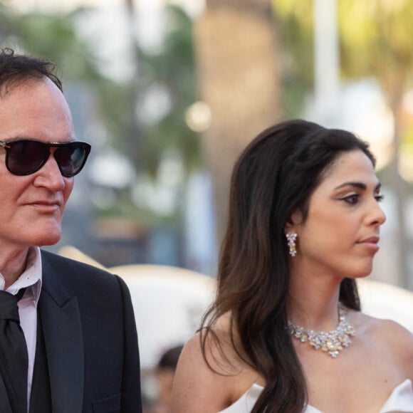 Quentin Tarantino et sa femme Daniella Pick - Montée des marches du film " Elémentaire " pour la cérémonie de clôture du 76ème Festival International du Film de Cannes, au Palais des Festivals à Cannes. Le 27 mai 2023 © Olivier Borde / Bestimage