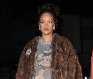 Exclusif - Rihanna (enceinte) sort pour un dîner avec sa meilleure amie Melissa Ford au célèbre Giorgio Baldi à Santa Monica, Los Angeles, Californie, Etats-Unis, le 1er juin 2023. Rihanna vêtue en Gucci.