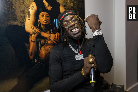 Parmi eux, les têtes d'affiche de la drill francophone.
Exclusif - Le rappeur Gazo - Vernissage de l'exposition "Tunnel" des photographes Fifou et Ciesay à Paris le 20 janvier 2022. © Cyril Moreau/Bestimage