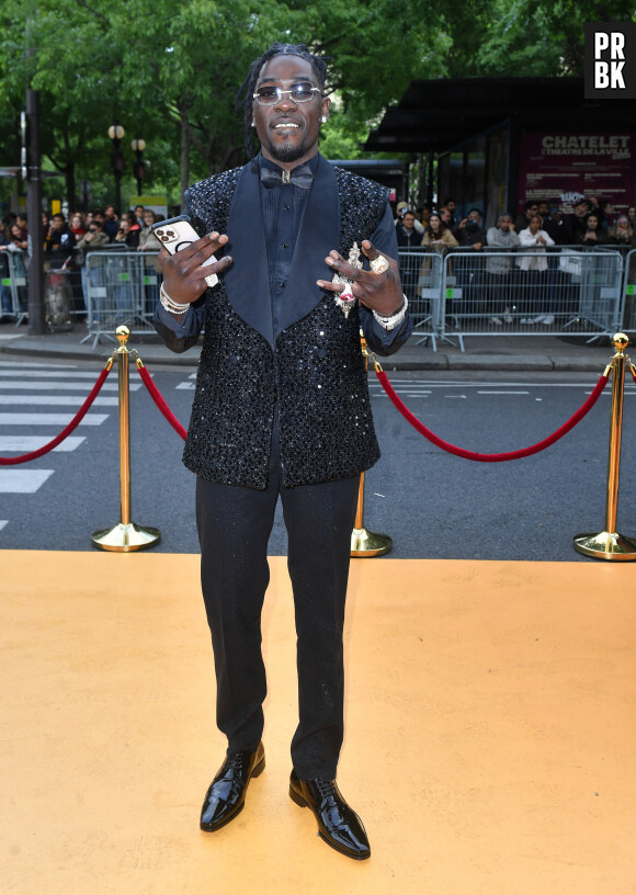 Gazo - Arrivées à la première cérémonie des Flammes, dédiée au rap au Théâtre du Châtelet à Paris. Le 11 mai 2023 © Veeren / Bestimage