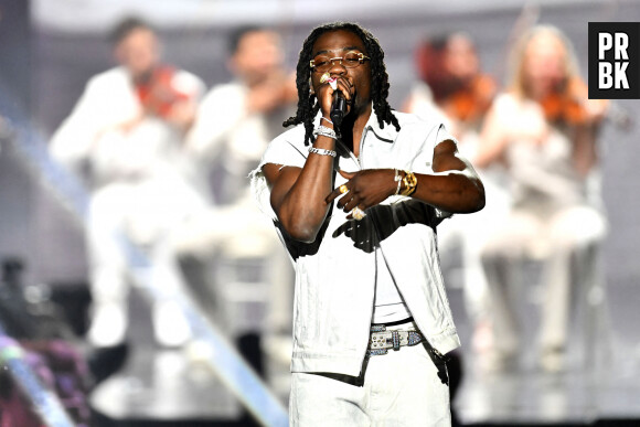 Exclusif - Gazo qui a reçu le prix de la chanson la plus "streamée" - Enregistrement de l'émission "La chanson de l'année" dans les Arènes de Nîmes, présentée par N.Aliagas et diffusée le 17 juin sur TF1 © Bruno Bebert-Christophe Clovis / Bestimage