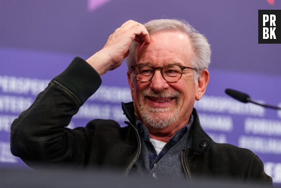 Steven Spielberg à la conférence de presse du film "The Fabelmans" lors de la 73ème édition du festival international du film de Berlin (La Berlinale 2023), le 21 février 2023. 