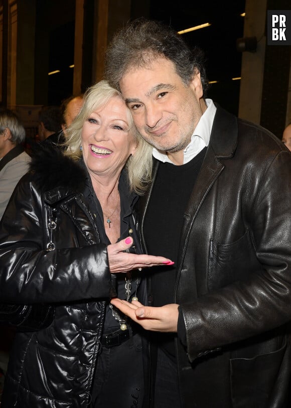 Evelyne Leclercq et Raphaël Mezrahi - Inauguration "Le Train de la Télé" à Paris Gare de Lyon le 6 octobre 2014.