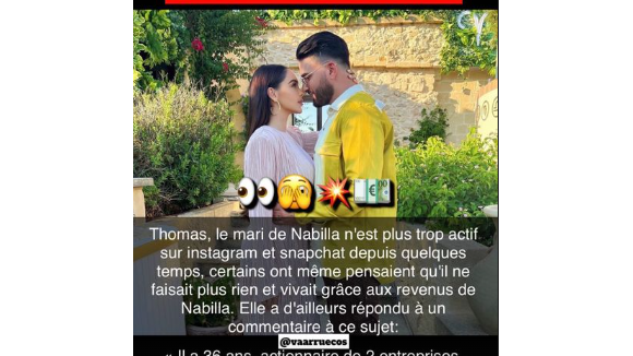 Nabilla Benattia entretient-elle Thomas Vergara financièrement ? Sa réponse cash et pleine de bon sens face aux haters