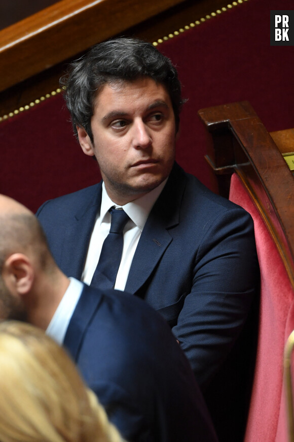Gabriel Attal - Séance de questions au gouvernement à l'Assemblée nationale à Paris, France, le 9 mai 2023. © Lionel Urman/Panoramic/Bestimage