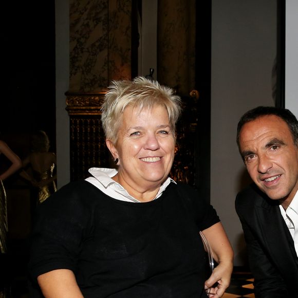 Exclusif - Prix Spécial - Mimie Mathy et Nikos Aliagas lors de la réception organisée en l'honneur de son entrée au musée Grévin. Paris, le 7 décembre 2016. © Dominique Jacovides/Bestimage