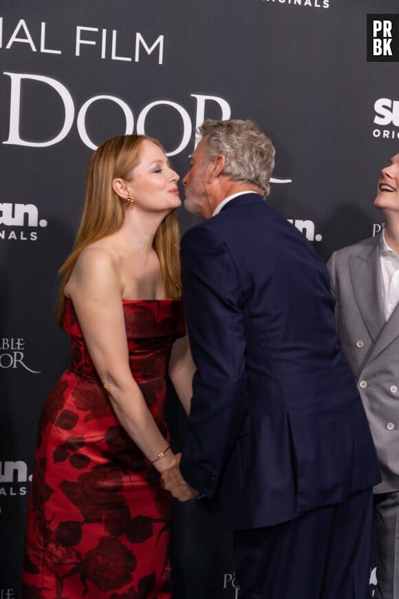 Sam Neill, Miranda Otto, Sophie Wilde à la première de "The portable door" à Sydney le 23 mars 2023.