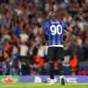 Match de football : finale de la ligue des champions (Champions league) Manchester City remporte la coupe en battant 1 à 0 l'Inter Milan à Istanbul le 10 juin 2023. © SPP/ Panoramic / Bestimage  Istanbul, Turkey, 10th June 2023: Romelu Lukaku (90 Inter) looks dejected and disappointed after their loss during the UEFA Champions League Final between Manchester City FC and FC Internazionale at Atatürk Olympic Stadium in Istanbul, Turkey. 