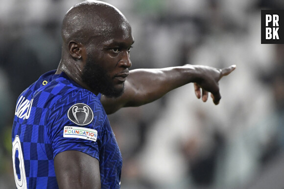 Match de Champions League 2021 "Juventus vs Chelsea (1-0)" à Turin, le 30 septembre 2021.  Romelu Lukaku of Chelsea reacts during the Uefa Champions League group H football match between Juventus FC and Chelsea at Juventus stadium in Torino (Italy), September 29th, 2021. 