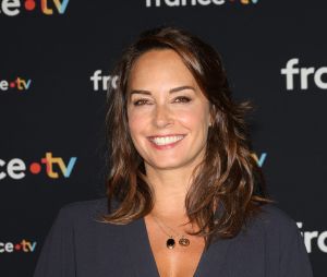 Julia Vignali au photocall pour la conférence de presse de rentrée de France TV à la Grande Halle de la Villette à Paris, France, le 11 juillet 2023. © Coadic Guirec/Bestimage 