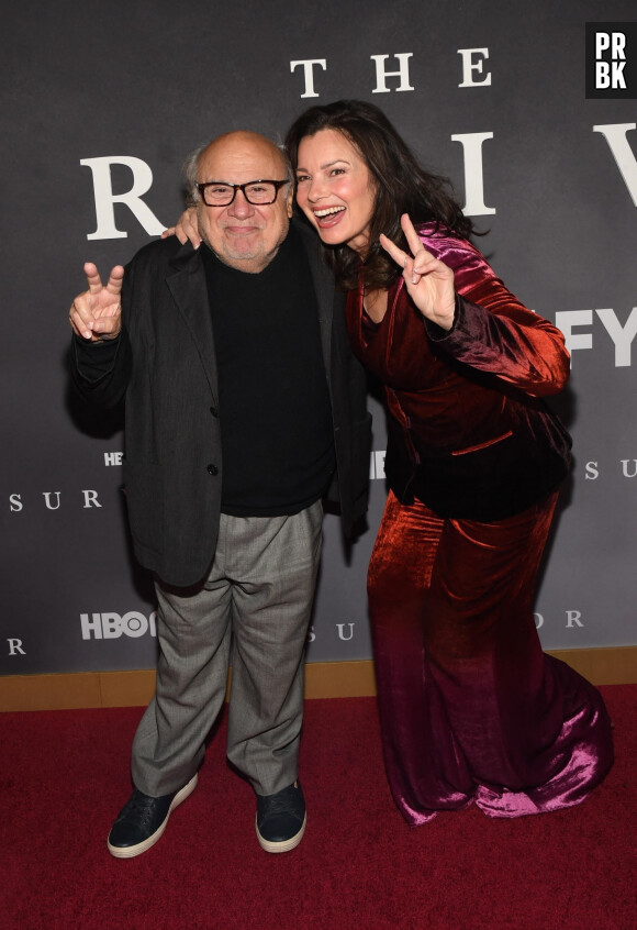Danny DeVito et Fran Descher à la première du film "The Survivor" à New York, le 11 avril 2022. 