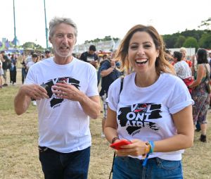Antoine de Caunes et Léa Salamé - Festival Solidays 2022 à l'hippodrome ParisLongchamp le 24 juin 2022.