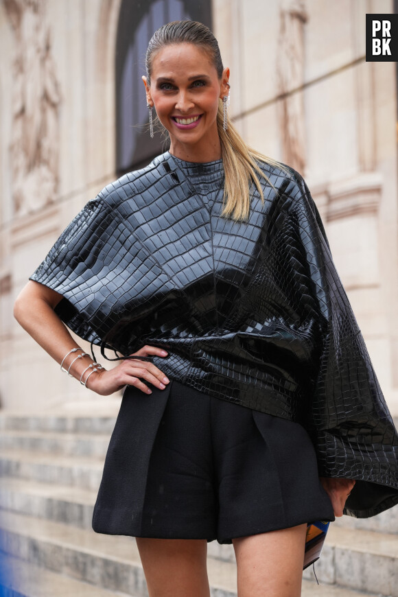 Ophelie Meunier - Sorties du défilé Stéphane Rolland à l'Opéra Garnier lors de la Fashion Week haute couture automne-hiver 2023-2024 à Paris le 4 juillet 2023.