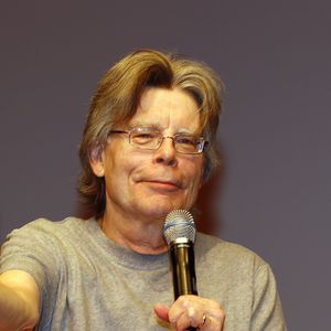 L'ecrivain Stephen King presente son dernier livre "Doctor Sleep" a Hambourg, le 20 novembre 2013