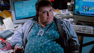 Si vous mettez Jurassic Park en pause à ce moment précis et que vous regardez attentivement l'un des ordinateurs, vous verrez un clin d'oeil très discret à un autre film de Spielberg