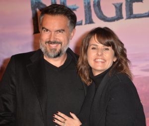Maxime Chattam et sa femme Faustine Bollaert - Projection exceptionelle de "La Reine des Neiges 2 " au Grand Rex à Paris le 13 novembre 2019. © Veeren Ramsamy/Bestimage