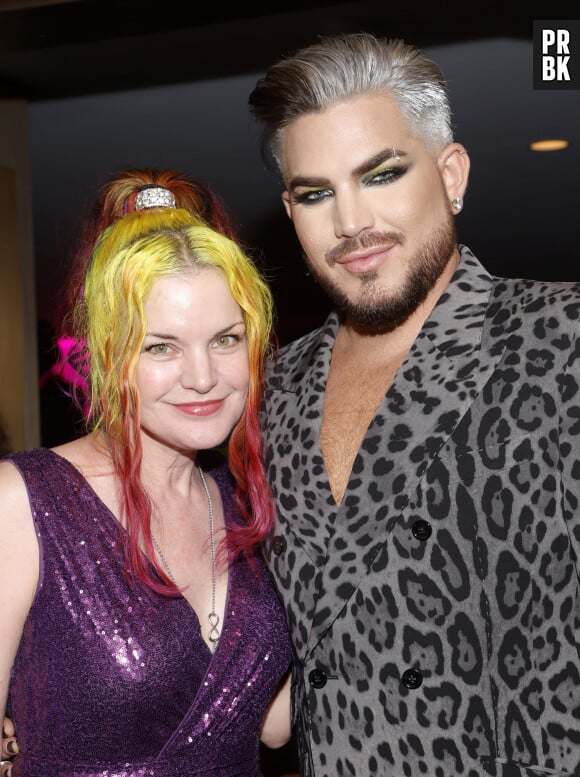 Pauley Perrette, Adam Lambert au photocall de la soirée "LGBT Center Gala 2023" à Los Angeles, le 22 avril 2023.


