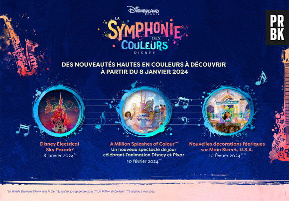 Disneyland Paris : le programme de la Symphonie des Couleurs Disney en 2024