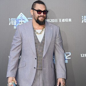 December 14, 2023, Shanghai, Shanghai, China: On December 9, 2023, Jason Momoa on their new film ''Aquaman and the Lost Kingdom'' promotion event in Shanghai. © SIPA Asia / Zuma Press / Bestimage  