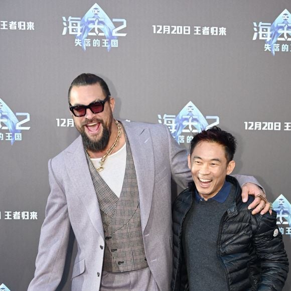 December 14, 2023, Shanghai, Shanghai, China: On December 9, 2023, James Wan, Jason Momoa on their new film ''Aquaman and the Lost Kingdom'' promotion event in Shanghai. © SIPA Asia / Zuma Press / Bestimage  