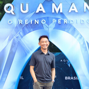 Director James Wan poses for press photos this Saturday afternoon 2. They participate in CCXP23 on the last day of the event, Sunday, to promote the film in Sao Paulo, Brazil, on December 2, 2023. © Imago/Panoramic/Bestimage 